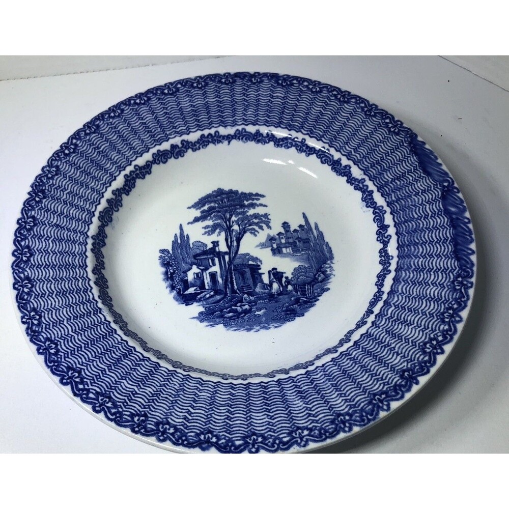 9” Bowl Flow Blue W Adam’s & Co. Mazara  England